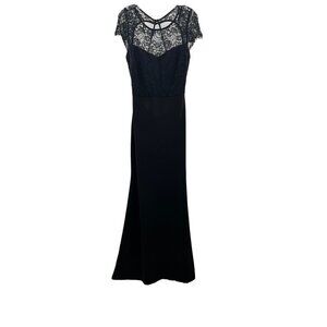 slim fit dress slacks High Couture NR2285 Long Slit Ruffle Sequin Formal Evening Dress main image 1